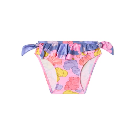 Girl's bikini bottoms in Aqua pink