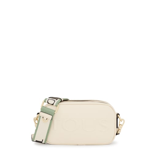 Béžová Crossbody kabelka bandolera TOUS La Rue