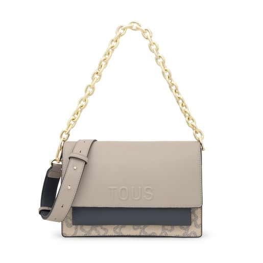 Sac à bandoulière Audree taupe moyen Kaos Icon