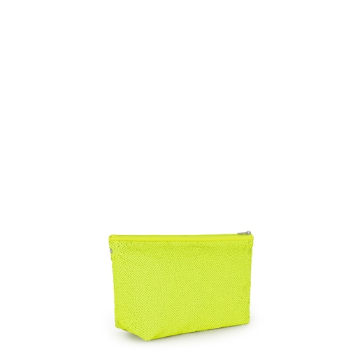 Bolsa Pequeña Kaos Shock Sequins Amarillo Fluorescente