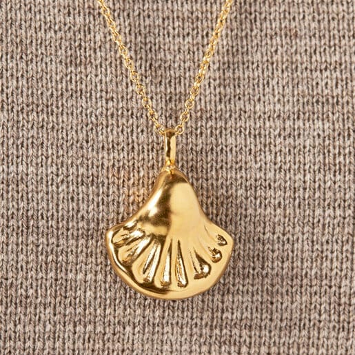 Small silver vermeil Oceaan shell Pendant