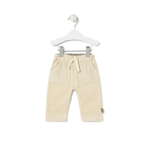 Boys outfit in Brown ecru