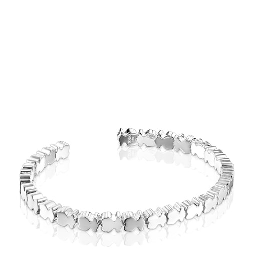 Silver Straight bears Bracelet | TOUS