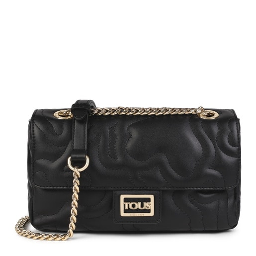 Small black Kaos Dream Crossbody bag with flap