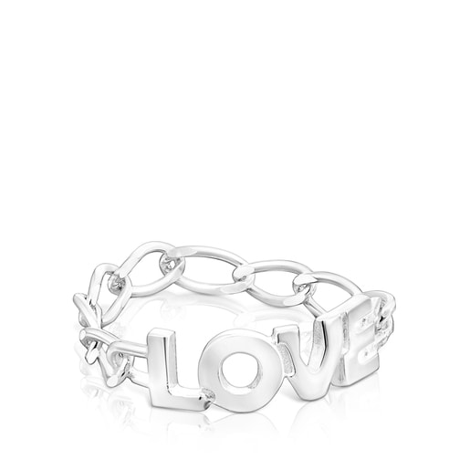 Anillo Love de plata TOUS Crossword