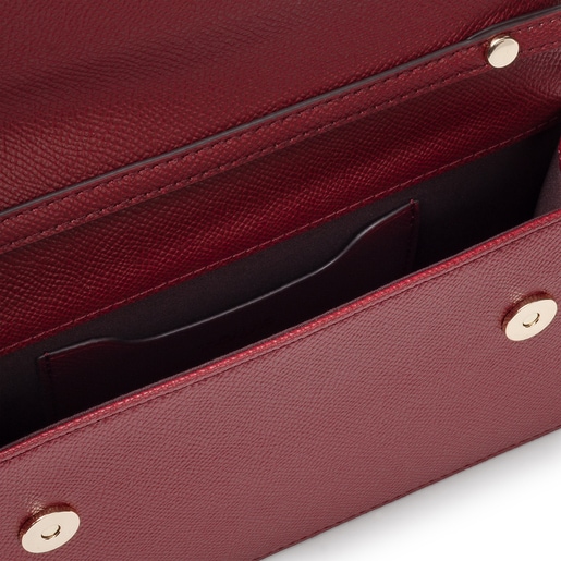 Маленькая бордовая сумка-кроссбоди T Pop