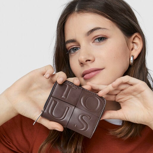 Средний коричневый кошелек TOUS Damas