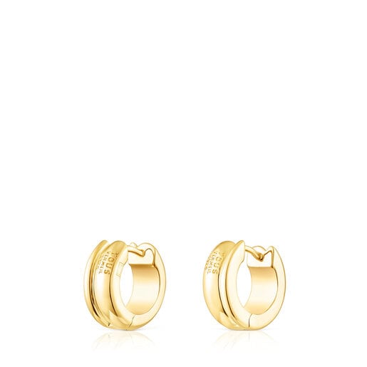 Silver vermeil TOUS Fellow Double-hoop earrings