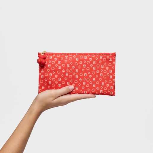 Medium red Toiletry bag TOUS Bear Anniversary