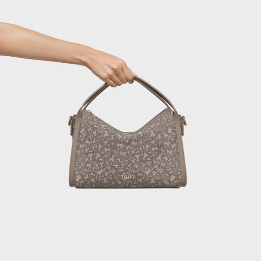 Medium taupe-colored City bag Kaos Mini Lines