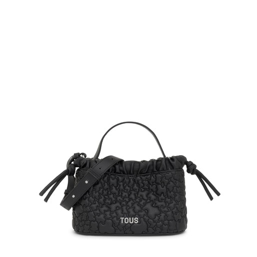 Small black shoulder bag TOUS Puffy Bear