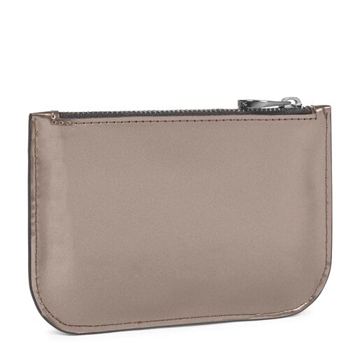 ポーチ  Dorp Logo  フラット  S 合成皮革 グレー