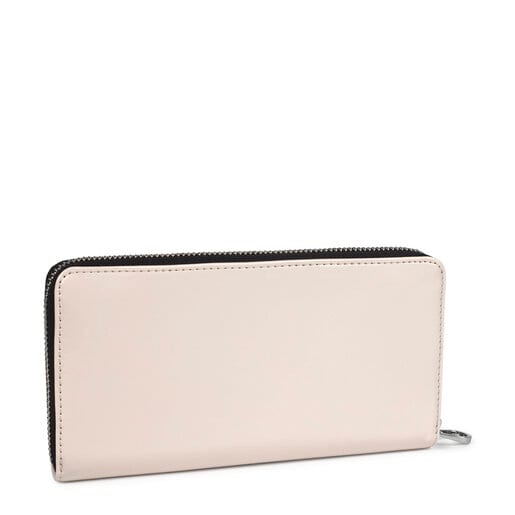 Billetera mediana Grata Dorp blanco y negro