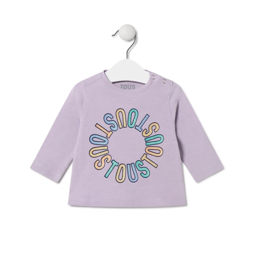 Camiseta logo TOUS circular Casual lila