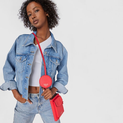 Portamóvil colgante con billetera rojo TOUS Funny