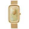 Reloj analógico con esfera de nácar y brazalete dorado T-Band Club
