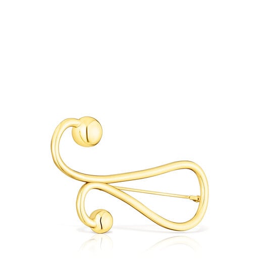 Silver vermeil Plump Brooch | TOUS