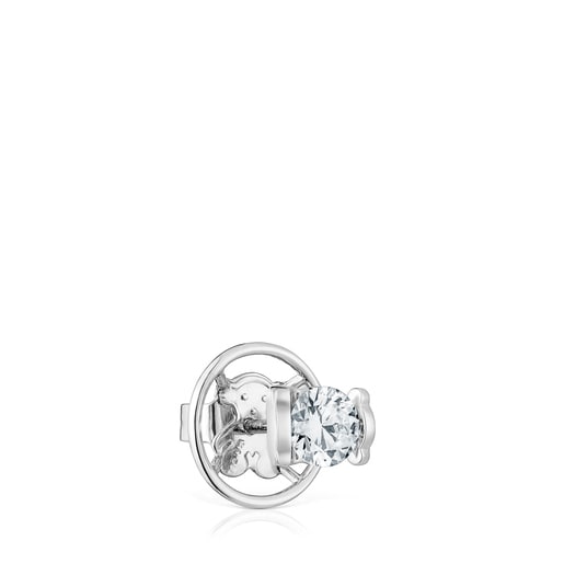 Arracada individual de platí amb diamant creat al laboratori 0,50 ct Sweet Diamonds LGD