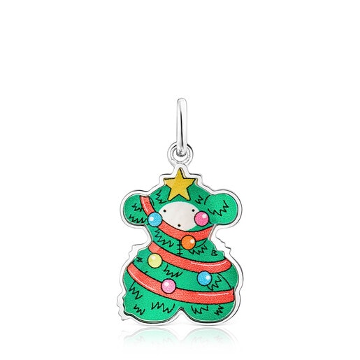 Dije oso xmas tree de plata y nacar Xmas Collection