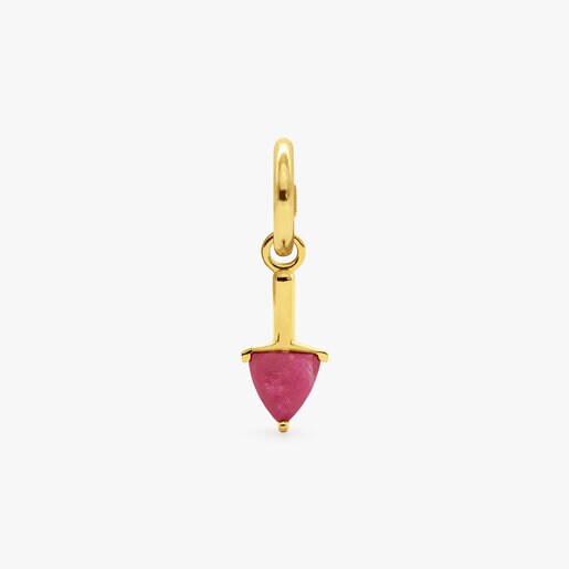 TREATED RUBY HALF CUT MARQUISE EXTENDER
