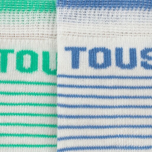 Pack of 2 pairs of baby socks in SSocks blue