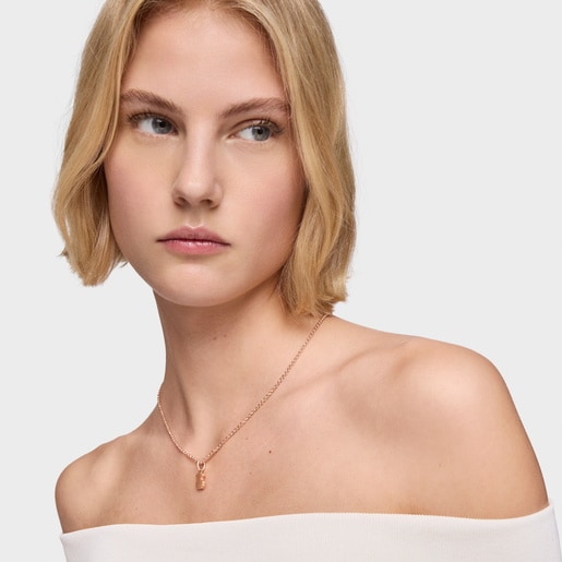 Rose Vermeil Silver Sweet Dolls Pendant