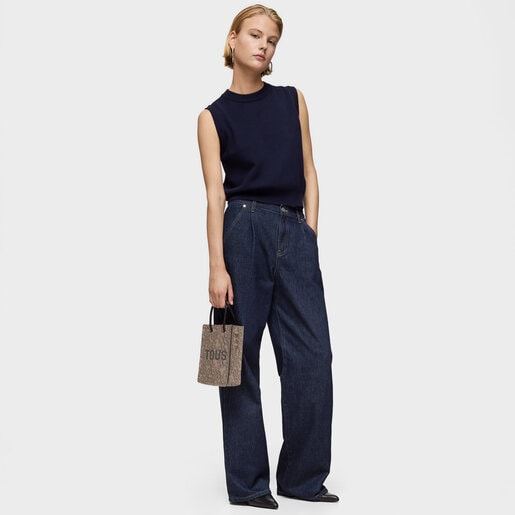 トープカラーのPopミニバッグ Kaos Mini Evolution New