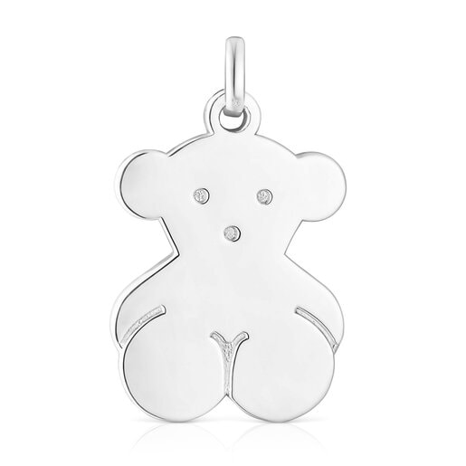 Colgante grande oso de plata Sweet Dolls