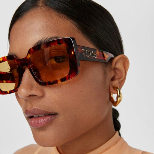 Havana-colored Sunglasses Studs | TOUS