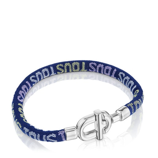 TOUS MANIFESTO Bracelet in silver with cord