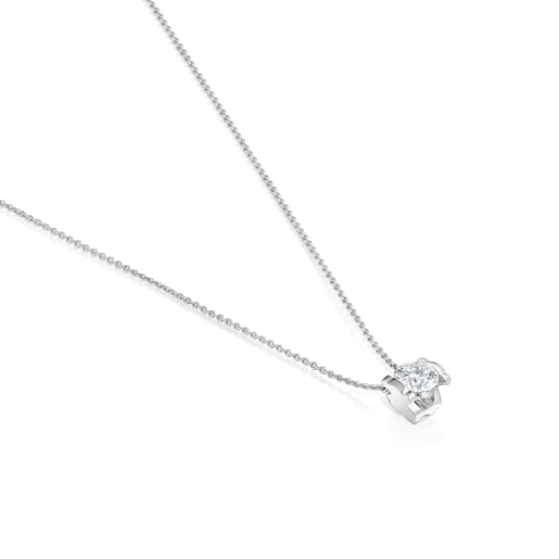 Gargantilla de platino con diamante talla brillante creado en laboratorio 0,70 ct Sweet Diamonds LGD