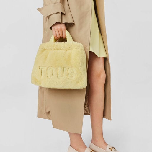 Medium yellow TOUS Cloud Warm One-shoulder bag | TOUS