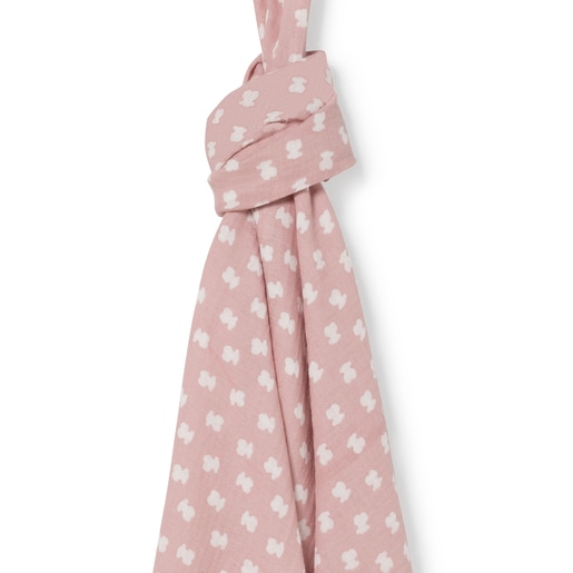 Large Muse Muslin Blanket in Pink