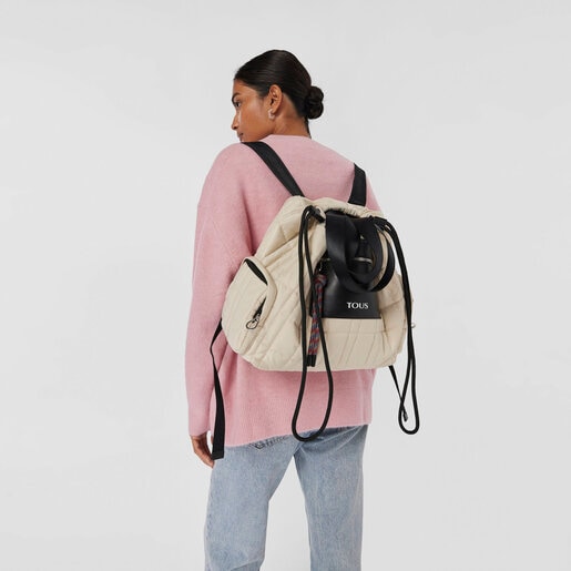 Mochila grande beige TOUS Empire Padded