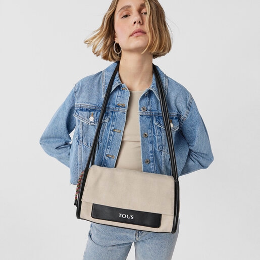 Medium beige TOUS Empire Cotton Crossbody bag