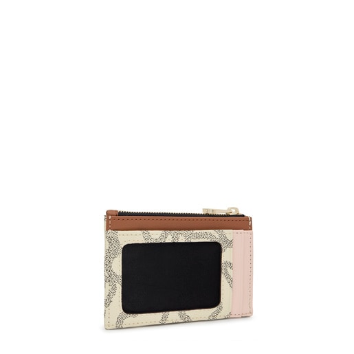 Kaos Icon beige cardholder Change Purse