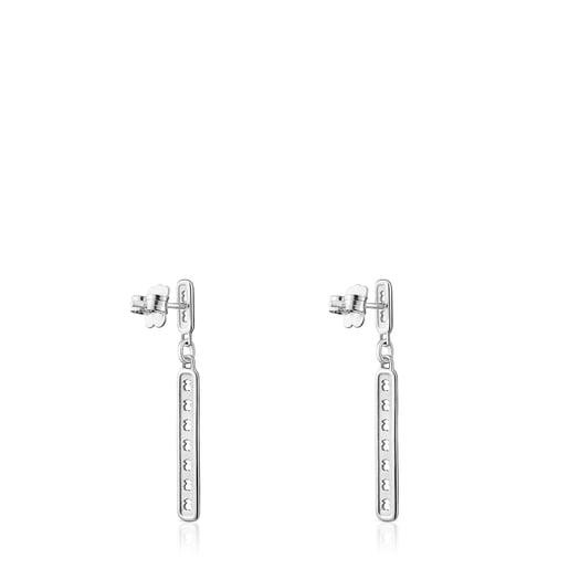 Boucles d'oreilles TOUS Bear Row en argent avec silhouettes d’ourson