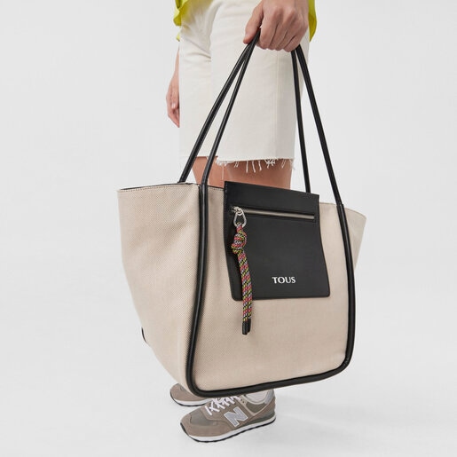 Large beige TOUS Empire Cotton Tote bag | TOUS