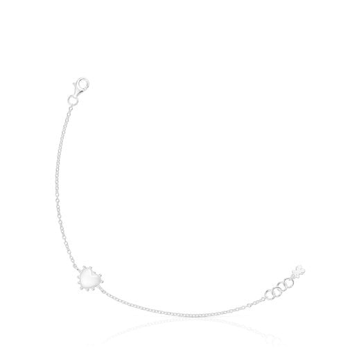 Pulsera de plata corazón San Valentín