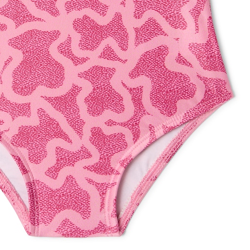 Girls one-piece swimsuit in Kaos pink