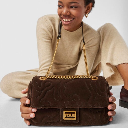 Средняя зеленая сумка-кроссбоди Kaos Dream Velvet с клапаном