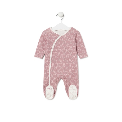 Baby playsuit in Icon pink