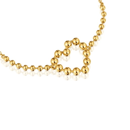 18 kt gold-plated silver heart Chain bracelet Sugar Party