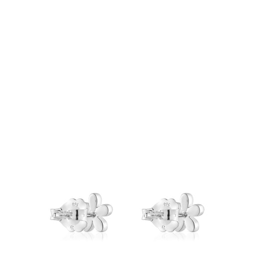 シルバーのフラワーピアス TOUS Motif