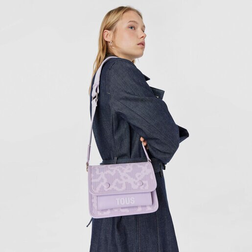 モーブカラーのスモール・クロスボディバッグ Kaos Pix Audree