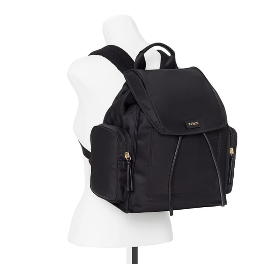 Mochila Doromy negro y burdeos