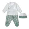 Newborn baby set in Soft green