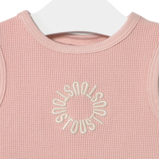 Camiseta sin mangas de bebé Classic rosa