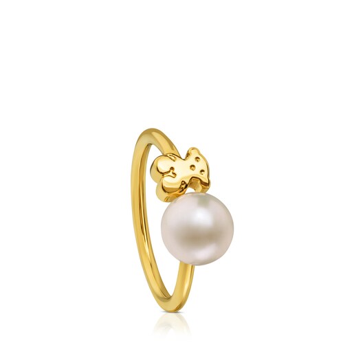 [TATIANA] 韓国アクセ☆Dangle Petit Pearl Ring 全3色 華奢で可愛い「タチアナ」の韓国アクセサリー図鑑!-定番