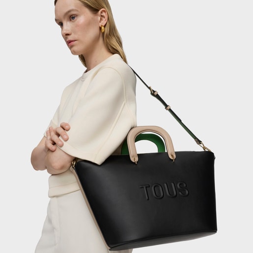 Large black Tote bag TOUS Helen
